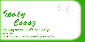 ipoly csosz business card